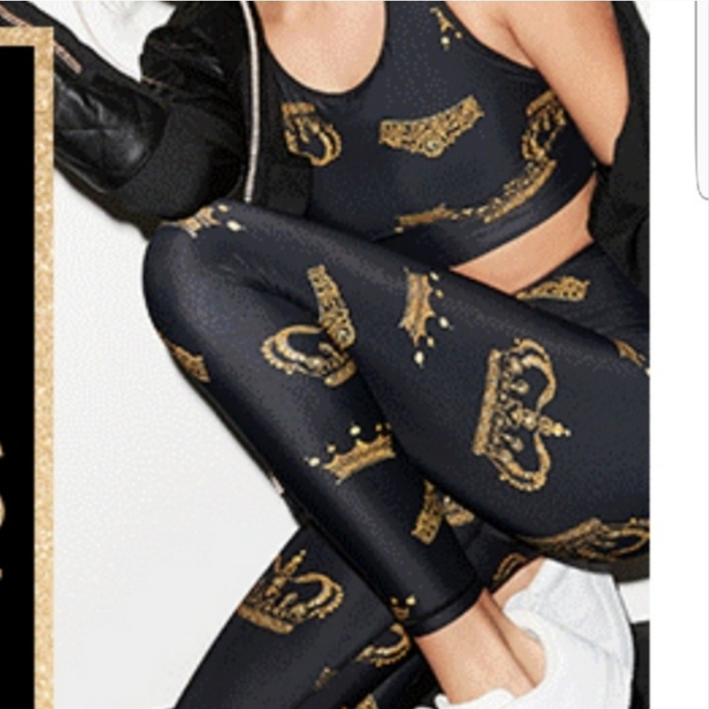 VICTORIA SECRETS MONARCH CROWN PRINT  leggings sp
